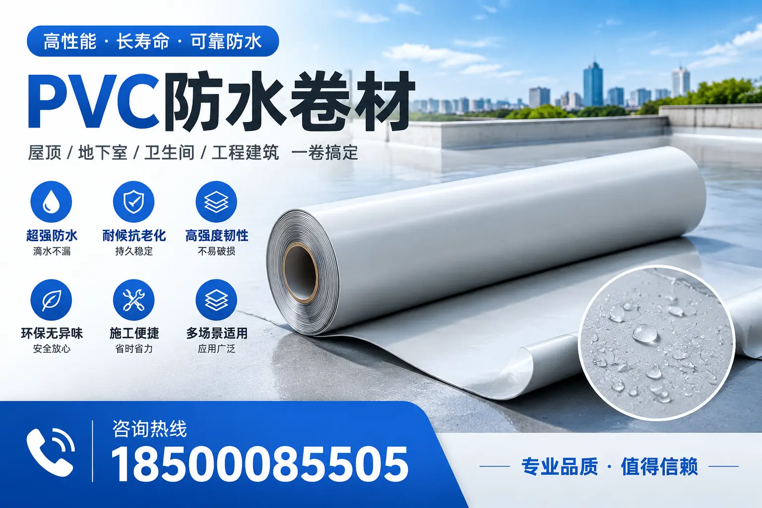 PVC防水卷材的防水效果评测,适合东方的科学依据